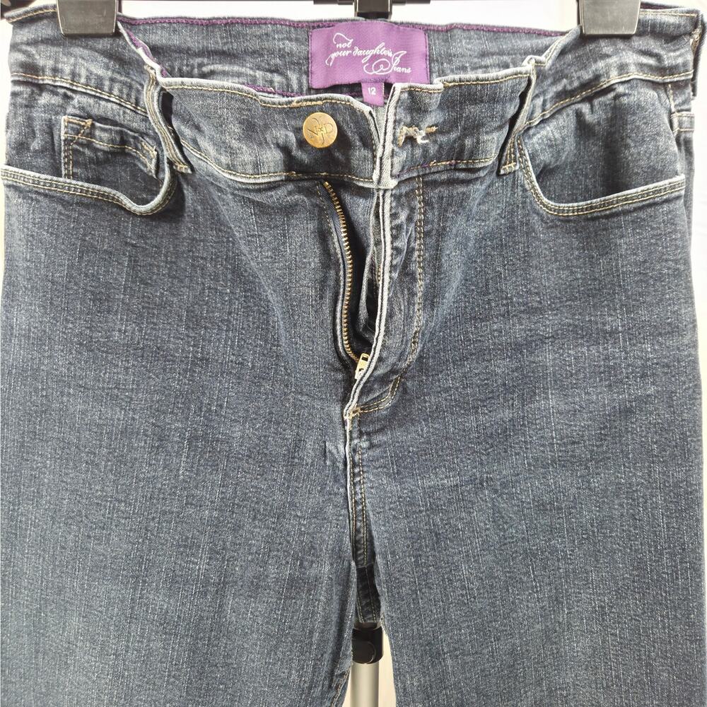 Not Your Daughter’s Jeans NYDJ Lift Tuck Bootcut Jeans Women Size 12 Dark Wash - Picture 2 of 11